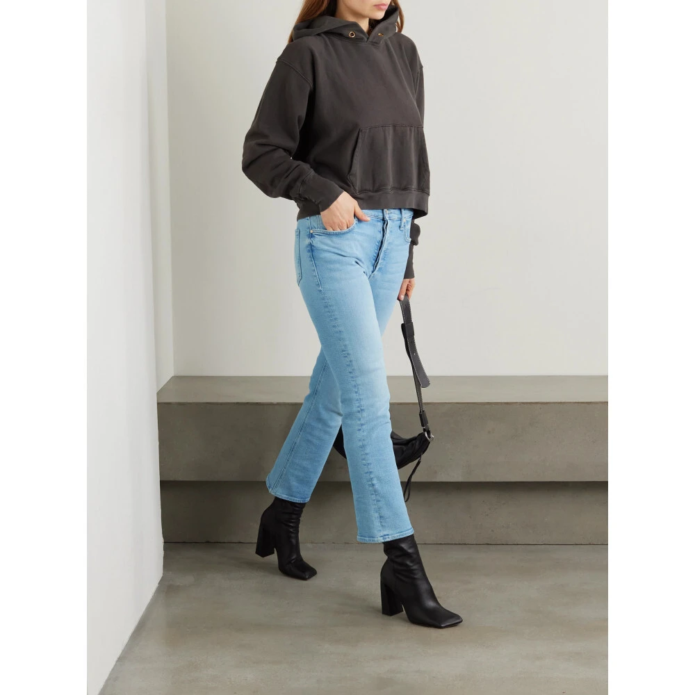 MOTHER DENIM The Tripper Flood 高腰喇叭休闲牛仔裤NAP颇特