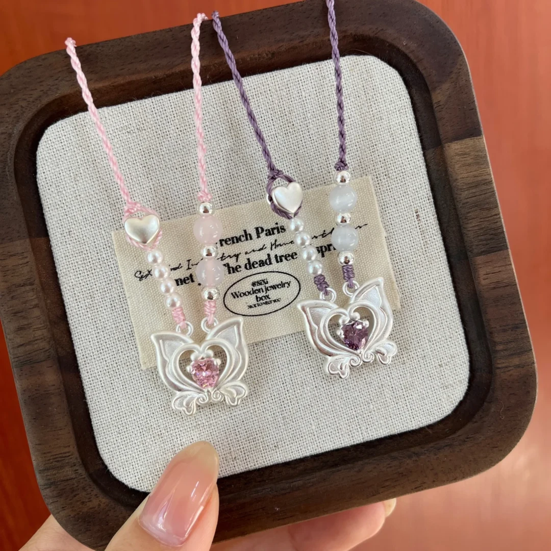 吊坠足银 足银999巴啦啦变身器小魔仙纯银项链少女儿童生日礼物