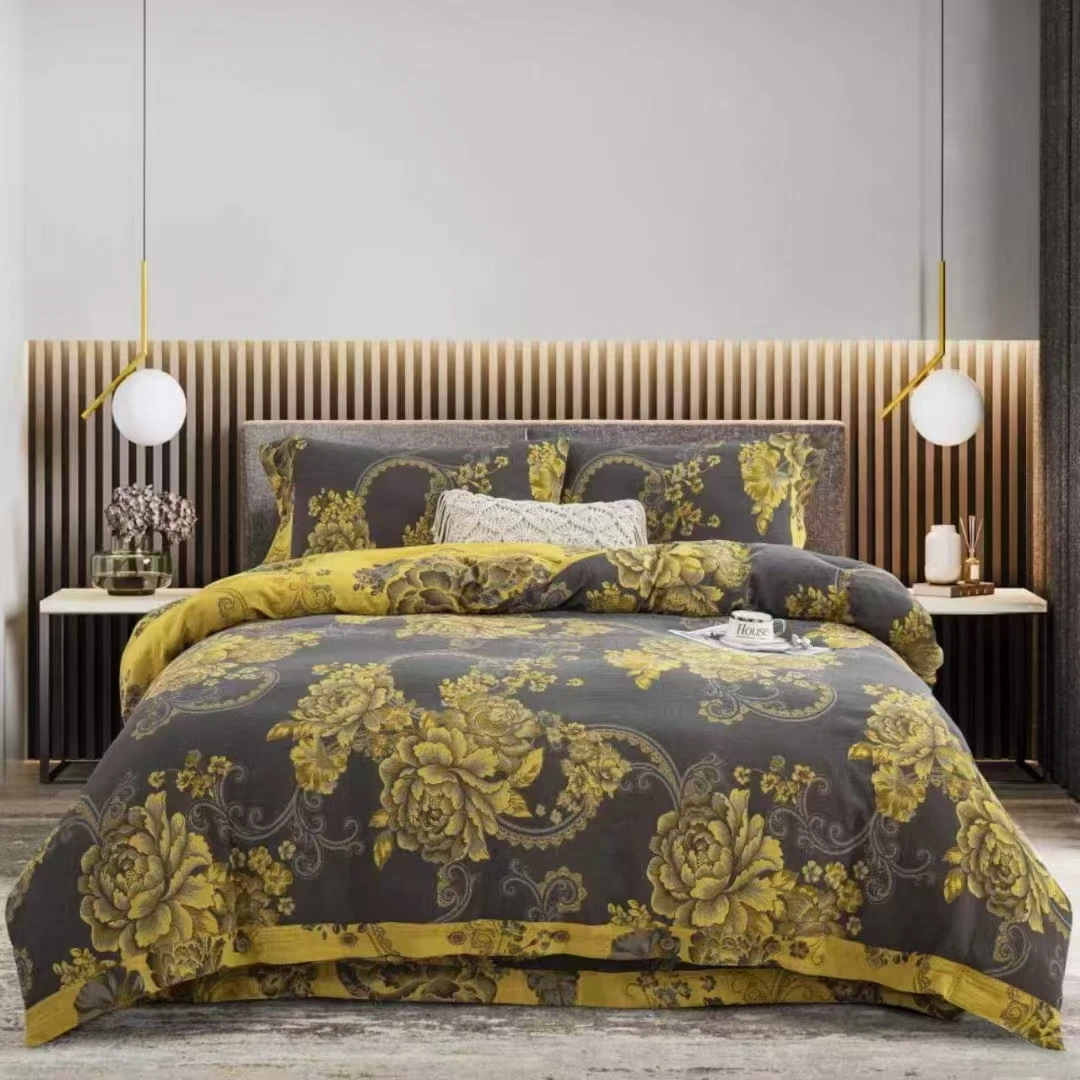 【国色天香—床单】— 全棉色织双层纱2.4*2.5米床单