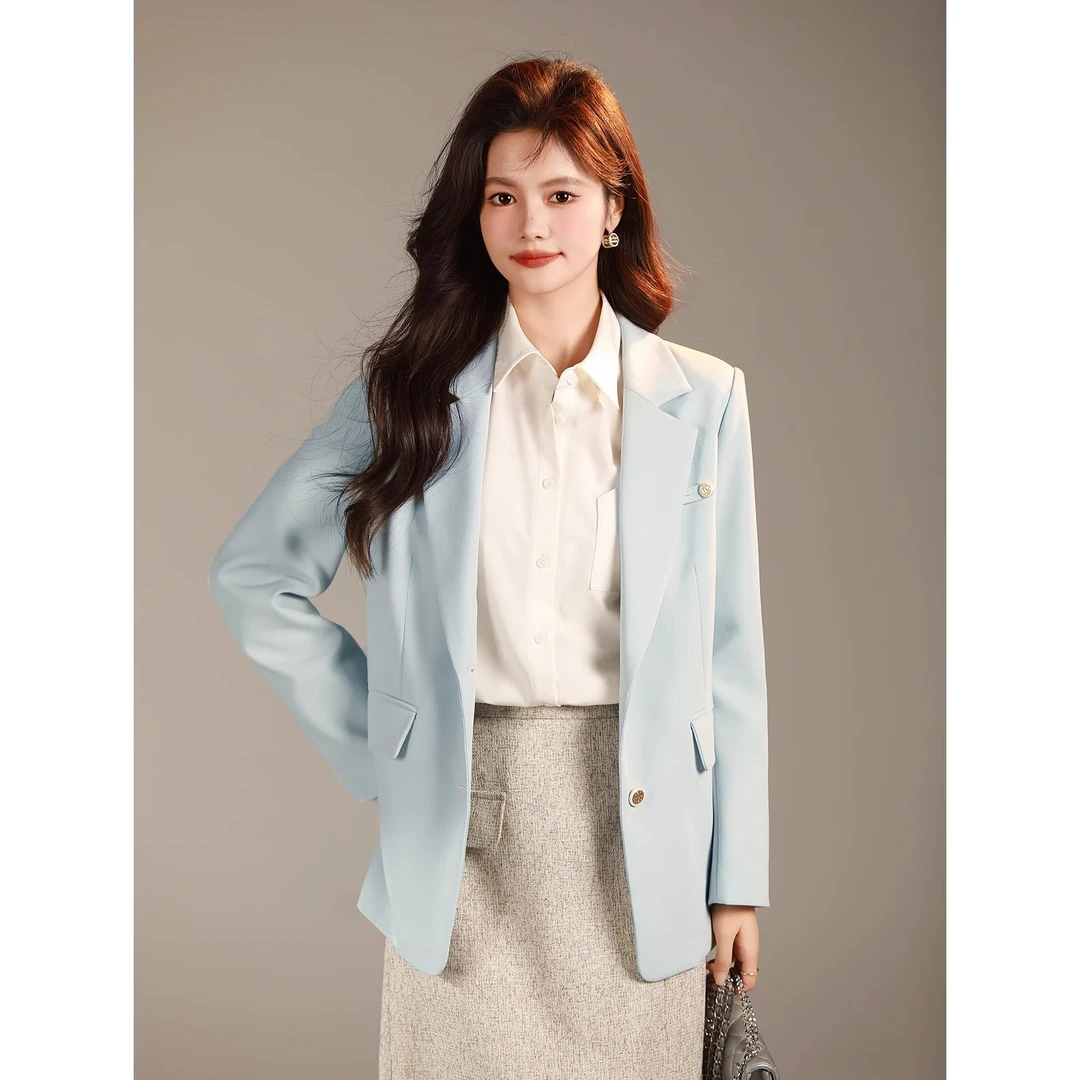 D【在云上】2024春款简约气质长袖西装外套1331183XC