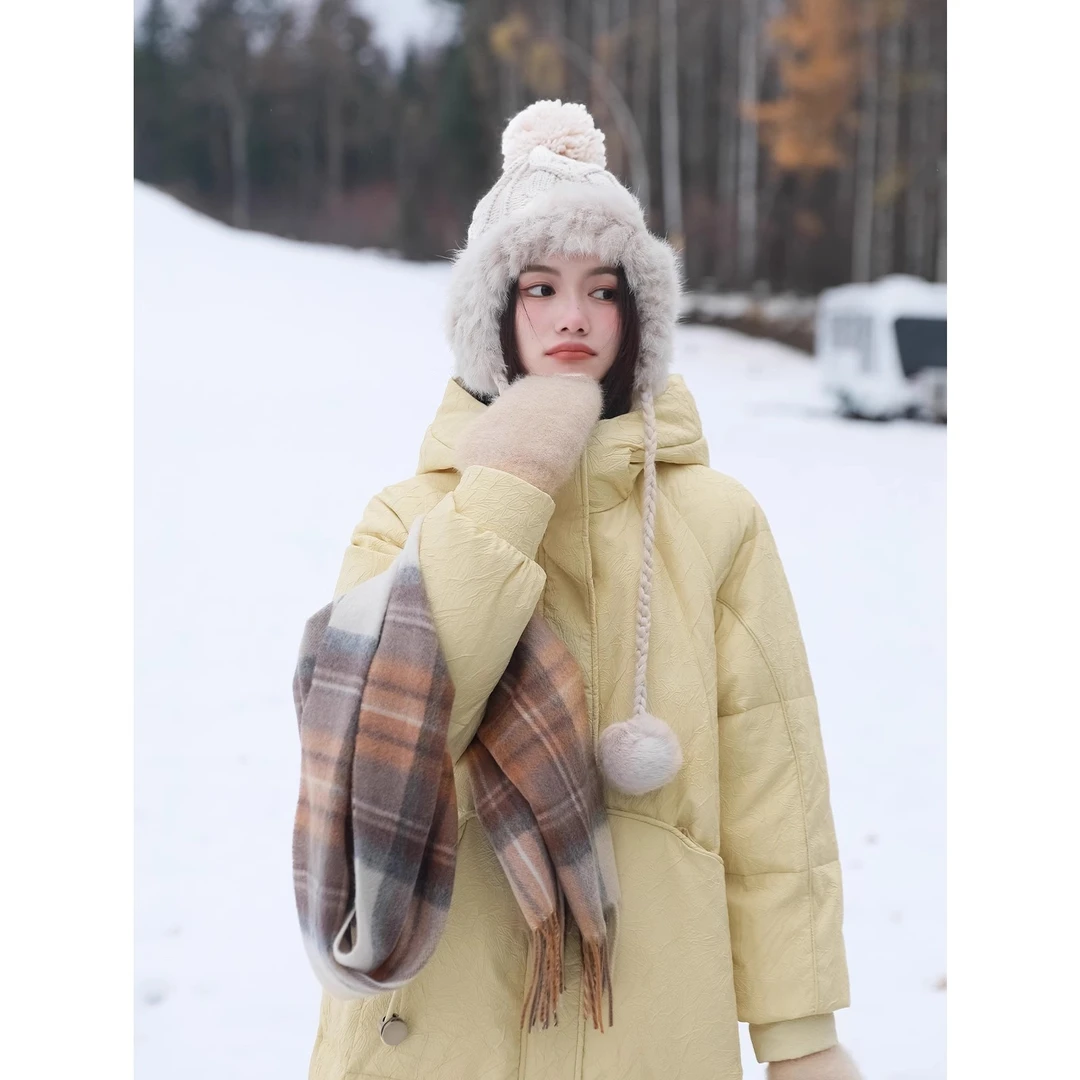 D【街拍少女】2023冬季羽绒服90白鸭绒连帽1241857YP