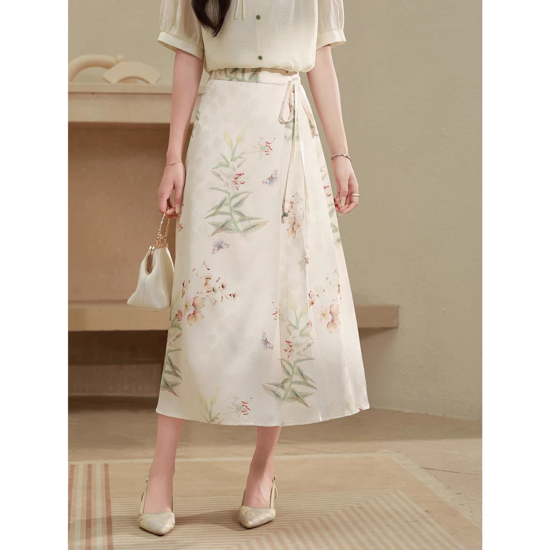 DY【工笔画】2024夏季新中式半身裙1420809QC