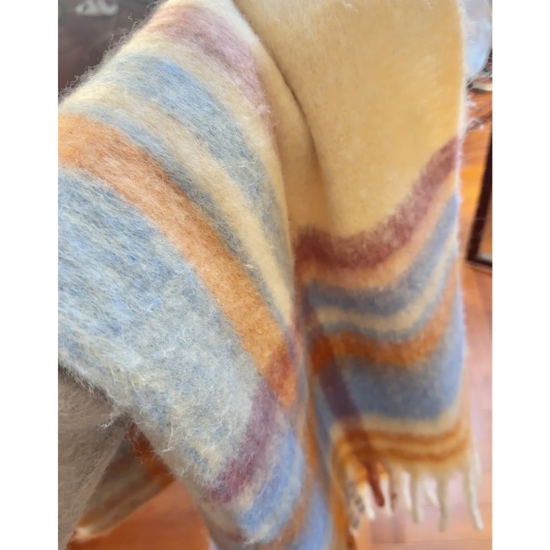 D秋冬百搭时尚保暖加厚经典彩色格子围巾3330055SM