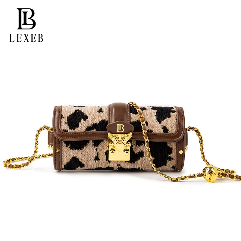 奶油巴比龙圆筒包新款腋下包单肩斜挎包链条包50097