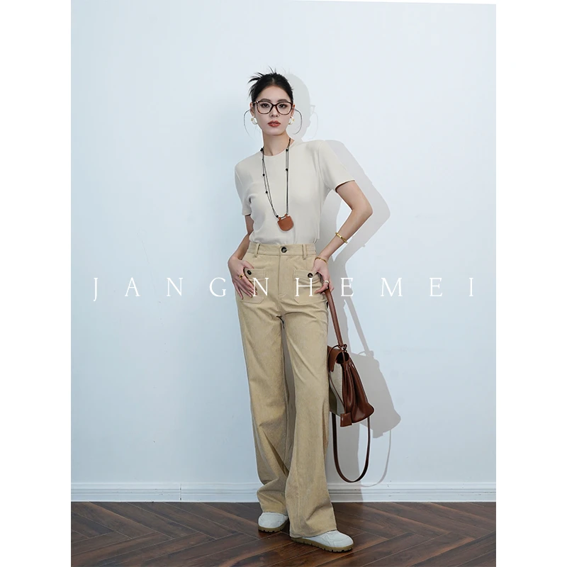 JANGHEMEI休闲裤K25623M43微瑕福利价-介意勿拍