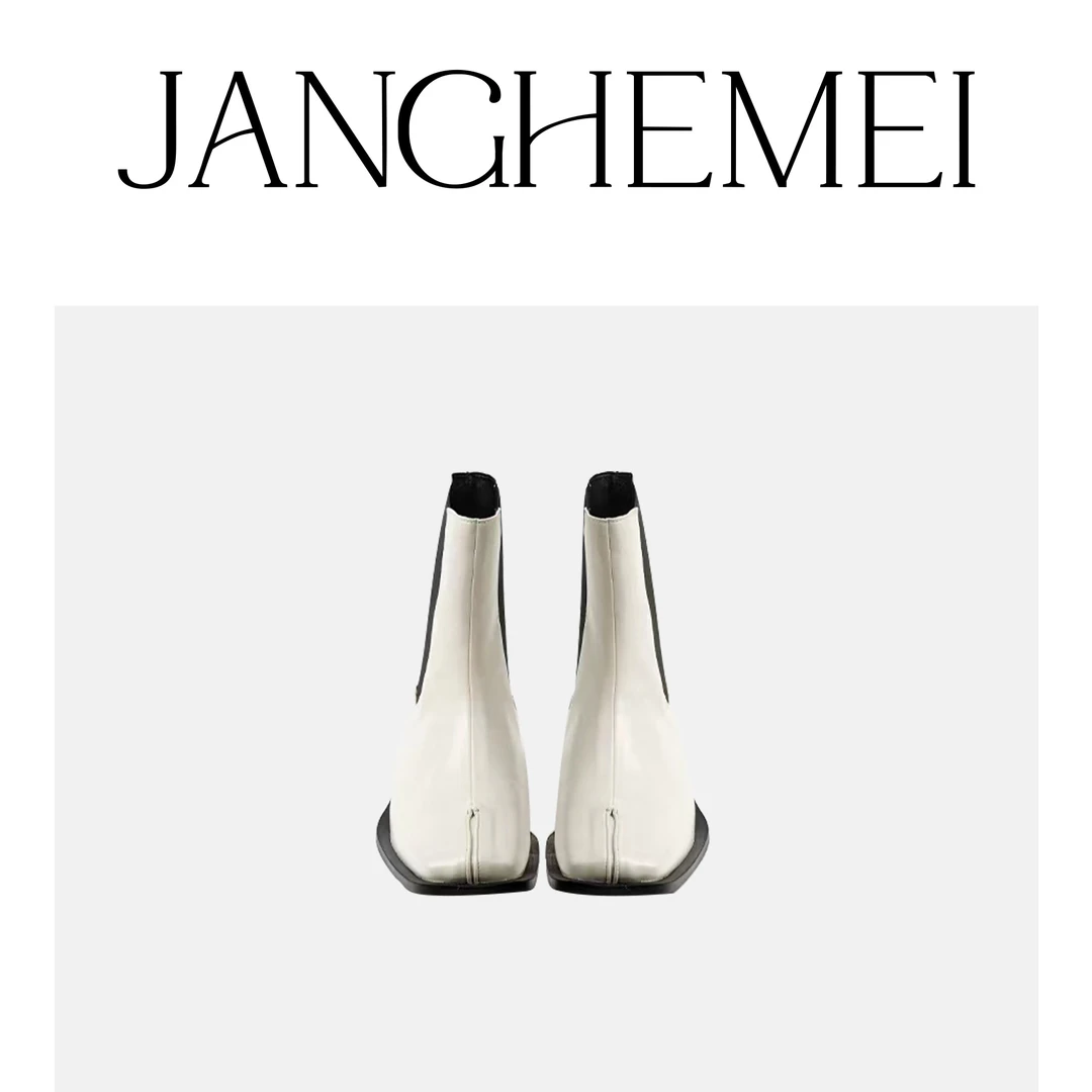 JANGHEMEI【时装鞋】尤莱特环保皮黑色时装靴 O07066M33