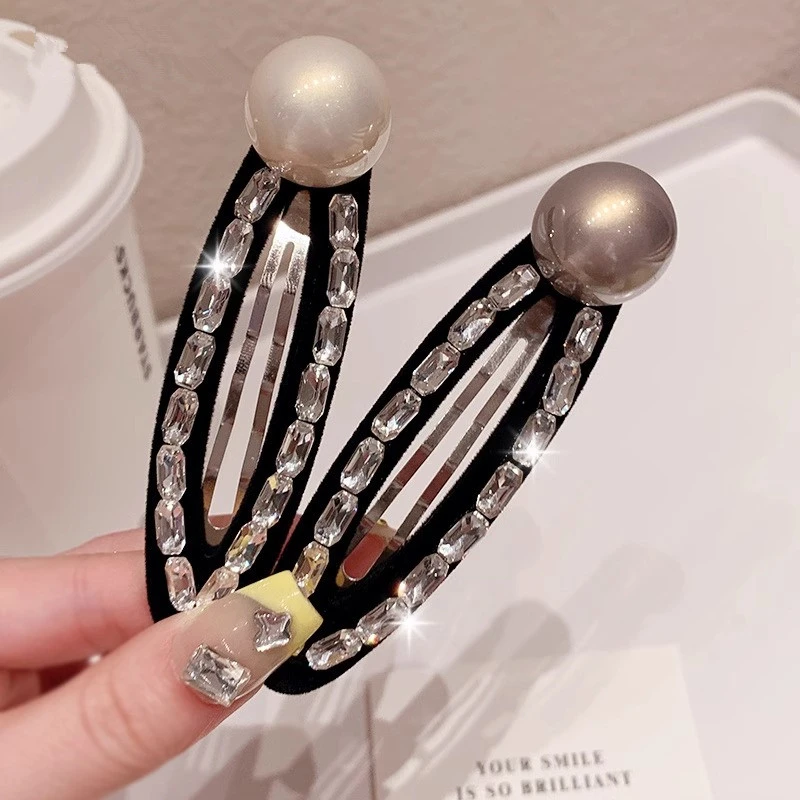 罗太太一字夹女时髦气质秋冬新款侧边bb夹高级感后脑勺碎发夹