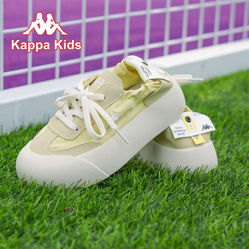 Kappa Kids儿童低帮德训鞋透气百搭休闲鞋中大童男女同款儿童板鞋