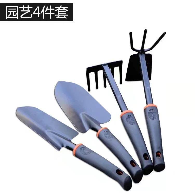 园艺工具三件套装 小铲子耙子两用小锄头移苗简单四季蔬菜