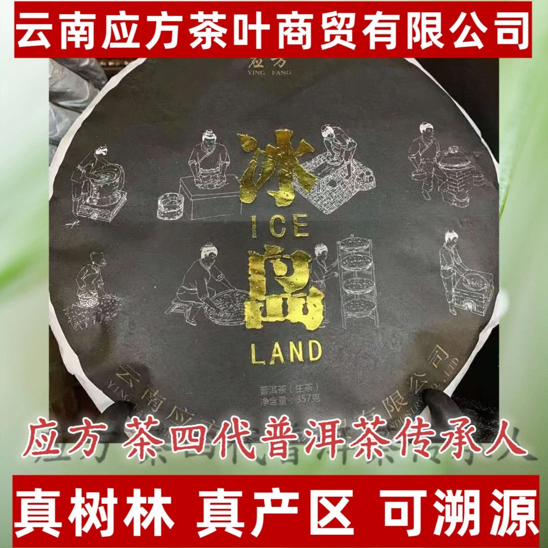 【应方好茶】应方收藏的老冰岛 普洱生茶 357g/片