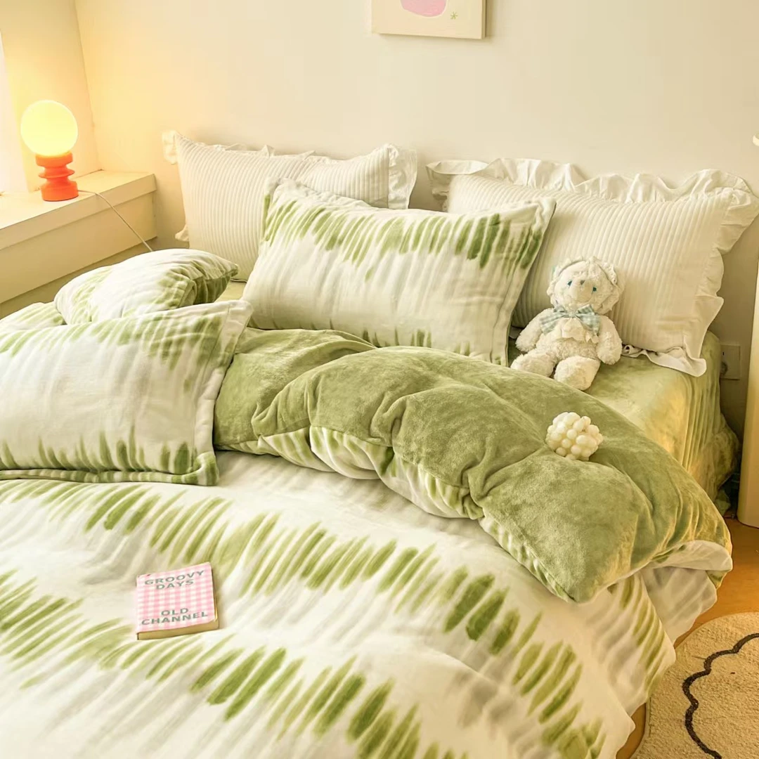 【方叶家纺】2024新款牛奶绒四件套--583