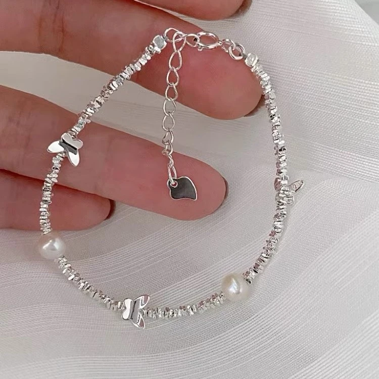 蝴蝶手链女不规则设计感手串时尚小众饰品手链女