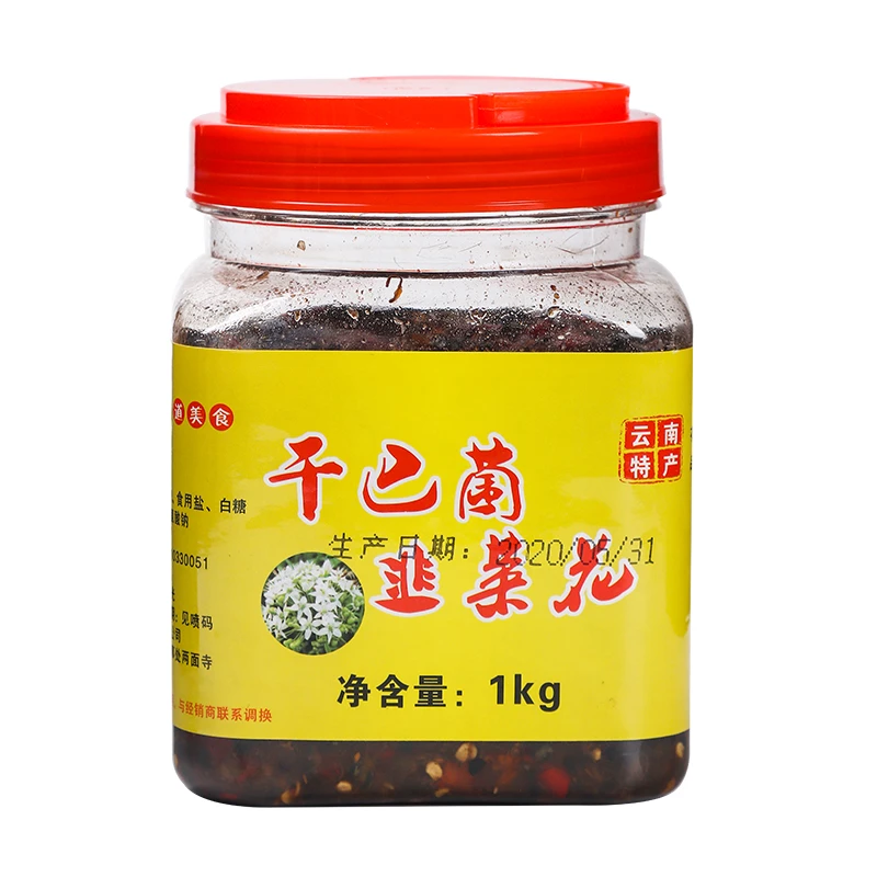 LiMeiQiong/李美琼1kg干巴菌韭菜花