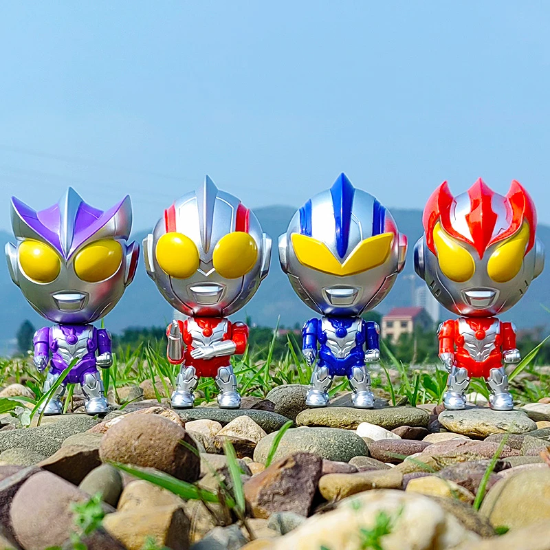 正品q版奥变形特玩具曼套装扭扭蛋超人变形侠关节可动人玩偶公仔