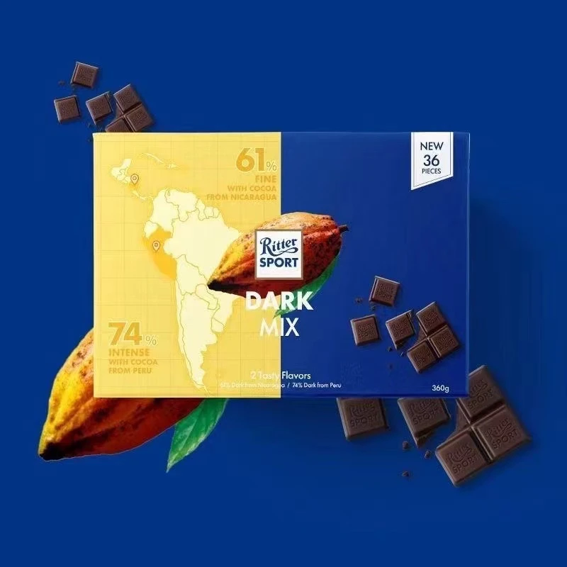 【临期】【效期24-08-23】小块黑巧克力360g*1盒+桃桃乌龙茶330ml*6瓶