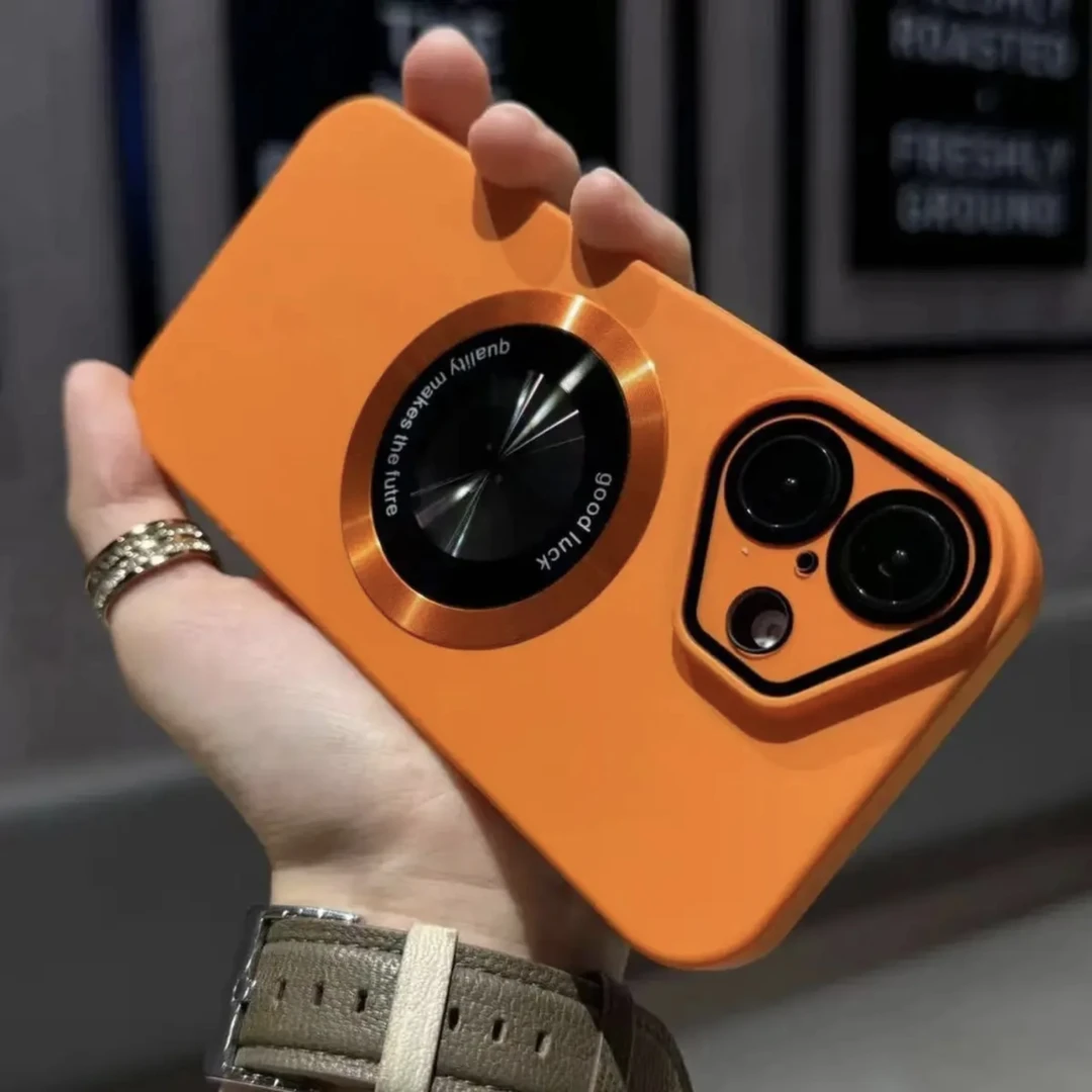 适用苹果16/15/14/13/12晶盾护镜露标磨砂磁吸iPhone16pro手机壳