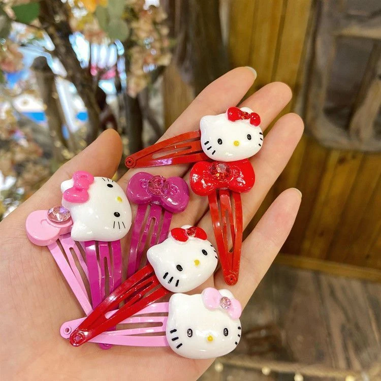 hellokitty发夹可爱少女心刘海侧边夹软妹甜美发卡