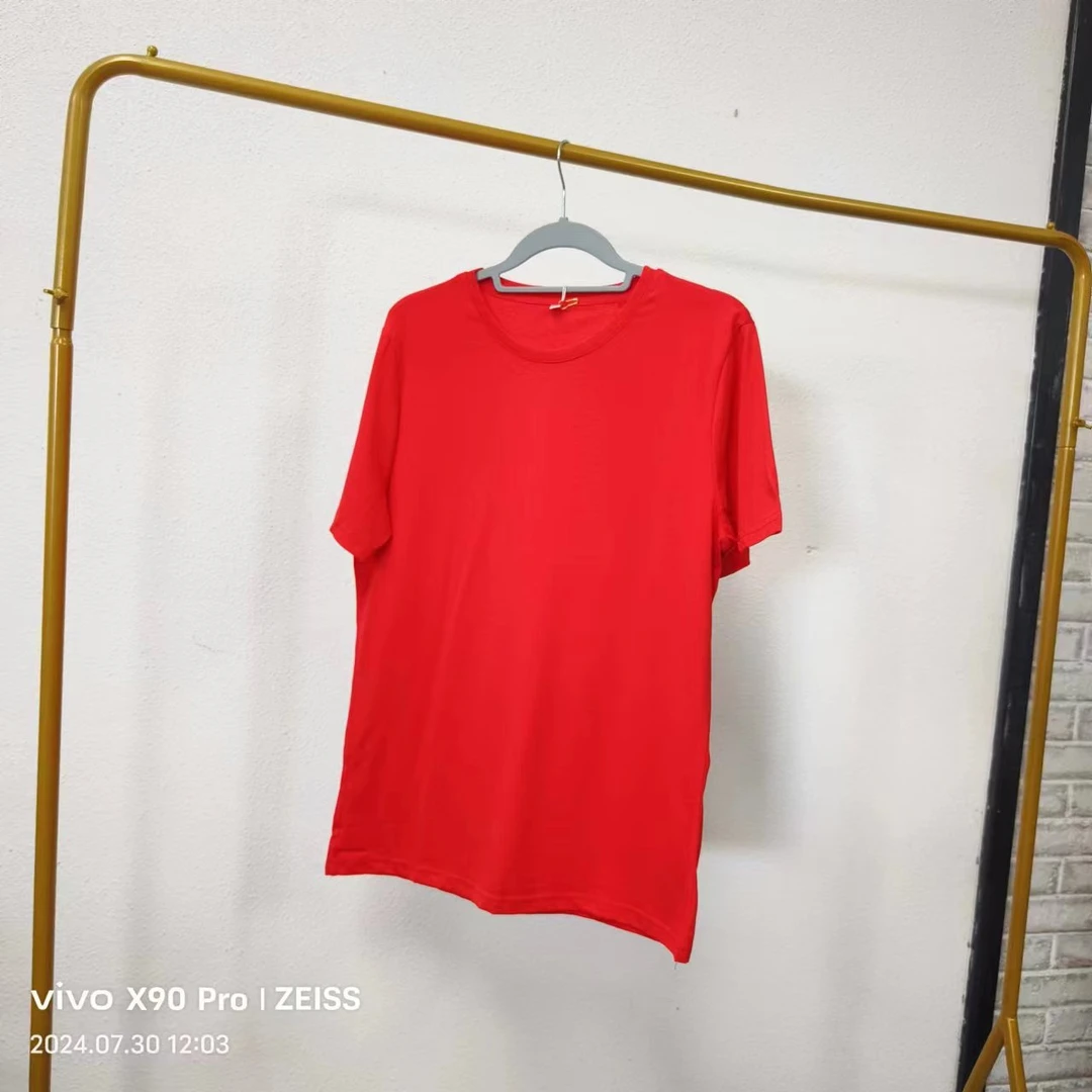 品牌剪标  7仓S3-17-1308款  红色短袖T恤