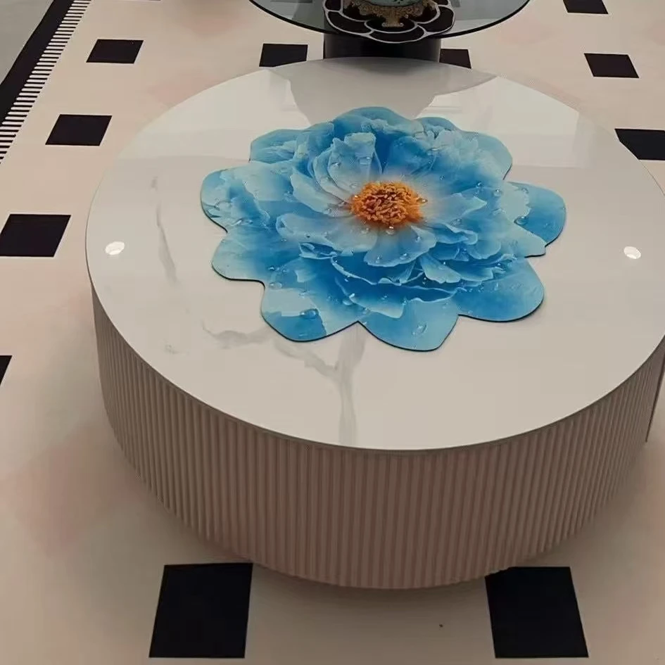 蓝色花朵浴室吸水防滑垫卧室厨房玄关卫生间厕所擦脚地垫精美脚垫