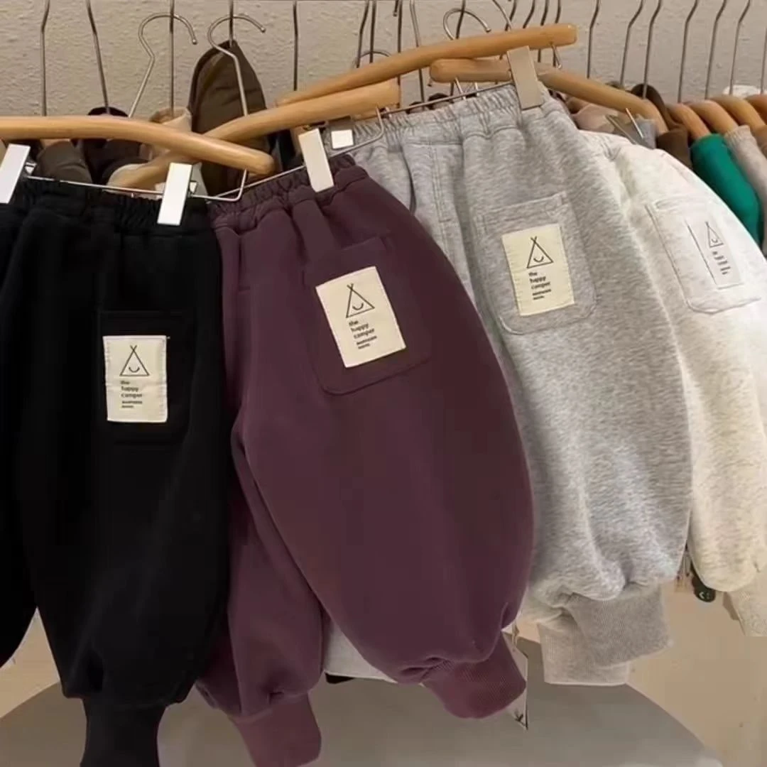 耀火粉丝专属加绒加厚2024秋冬季新款保暖裤儿童卫裤新款童装洋气