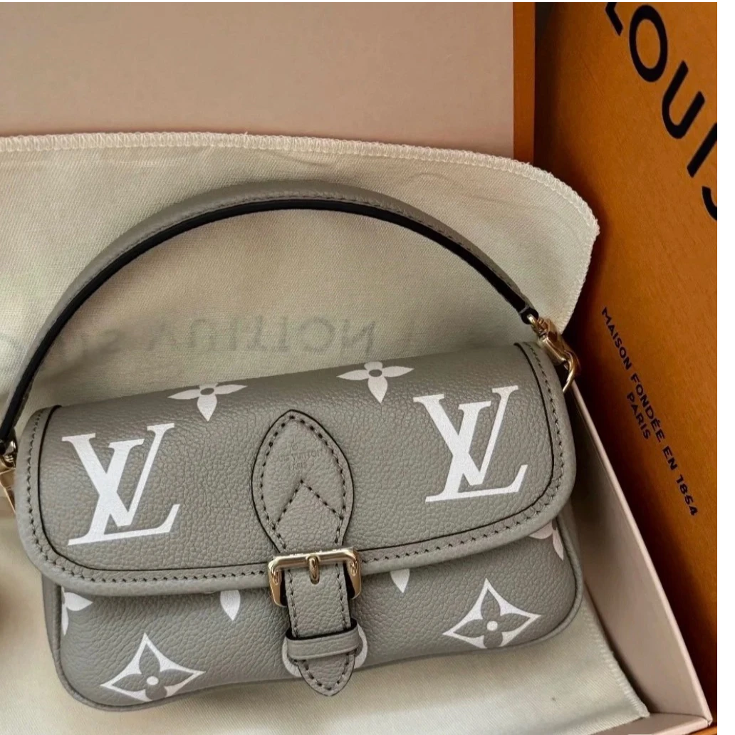 未使用 LouisVuitton/路易威登 LV大象灰 nano 法棍包包