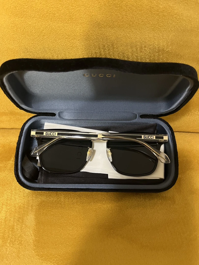 全新未使用 GUCCI/古驰 全新男款墨镜 国现 中检发货一周到手