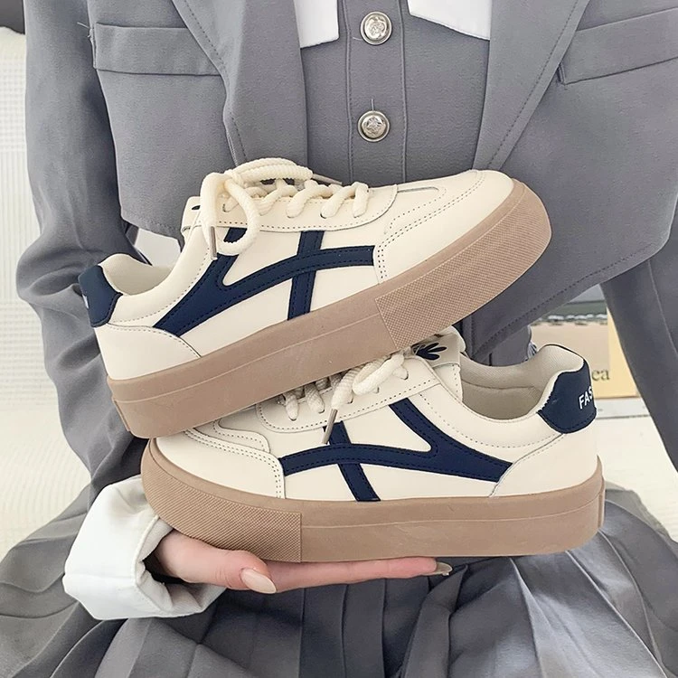 德训鞋小白鞋女春季款运动休闲板鞋ins百搭小众港风学生女鞋子ins