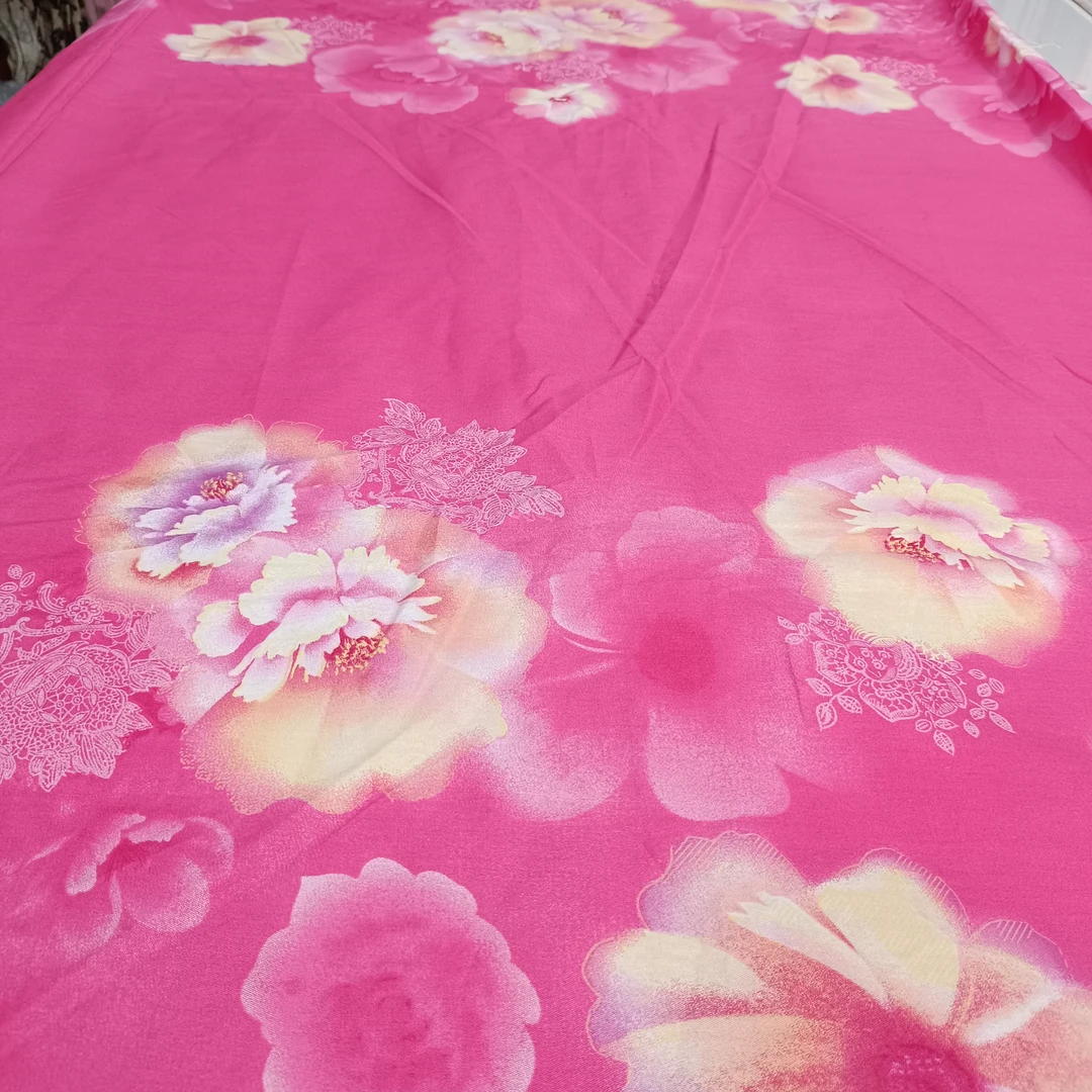 源园家纺纯棉斜纹高支斜纹印花布头2米布处理