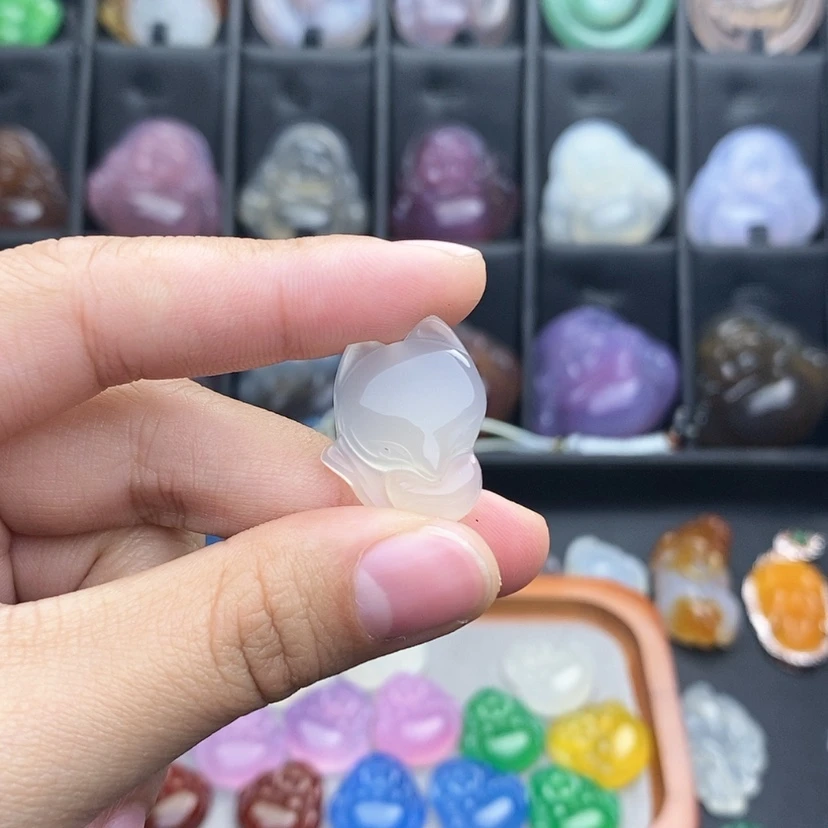 【闪购商品】玛瑙/玉髓颈饰合金加****子