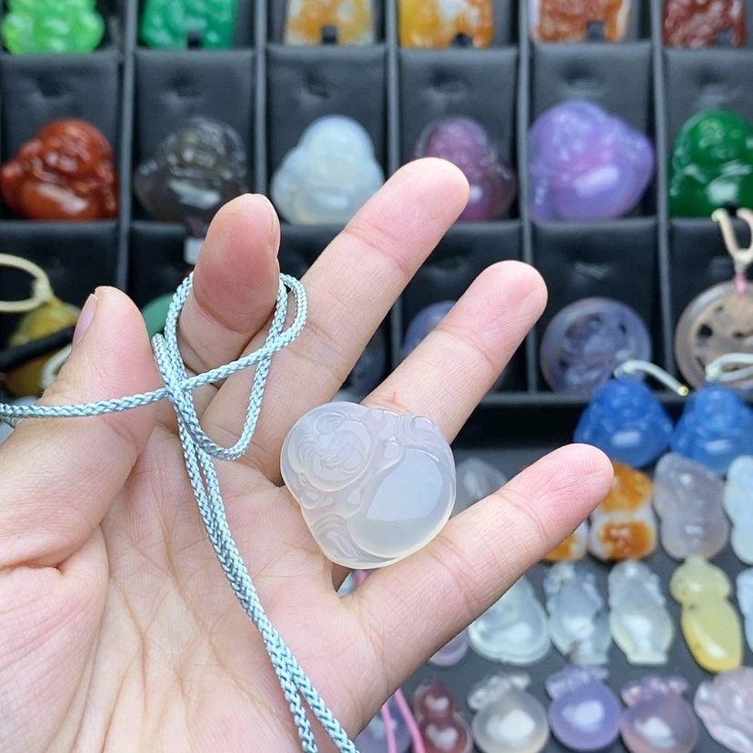 【闪购商品】玛瑙/玉髓颈饰合金子**～