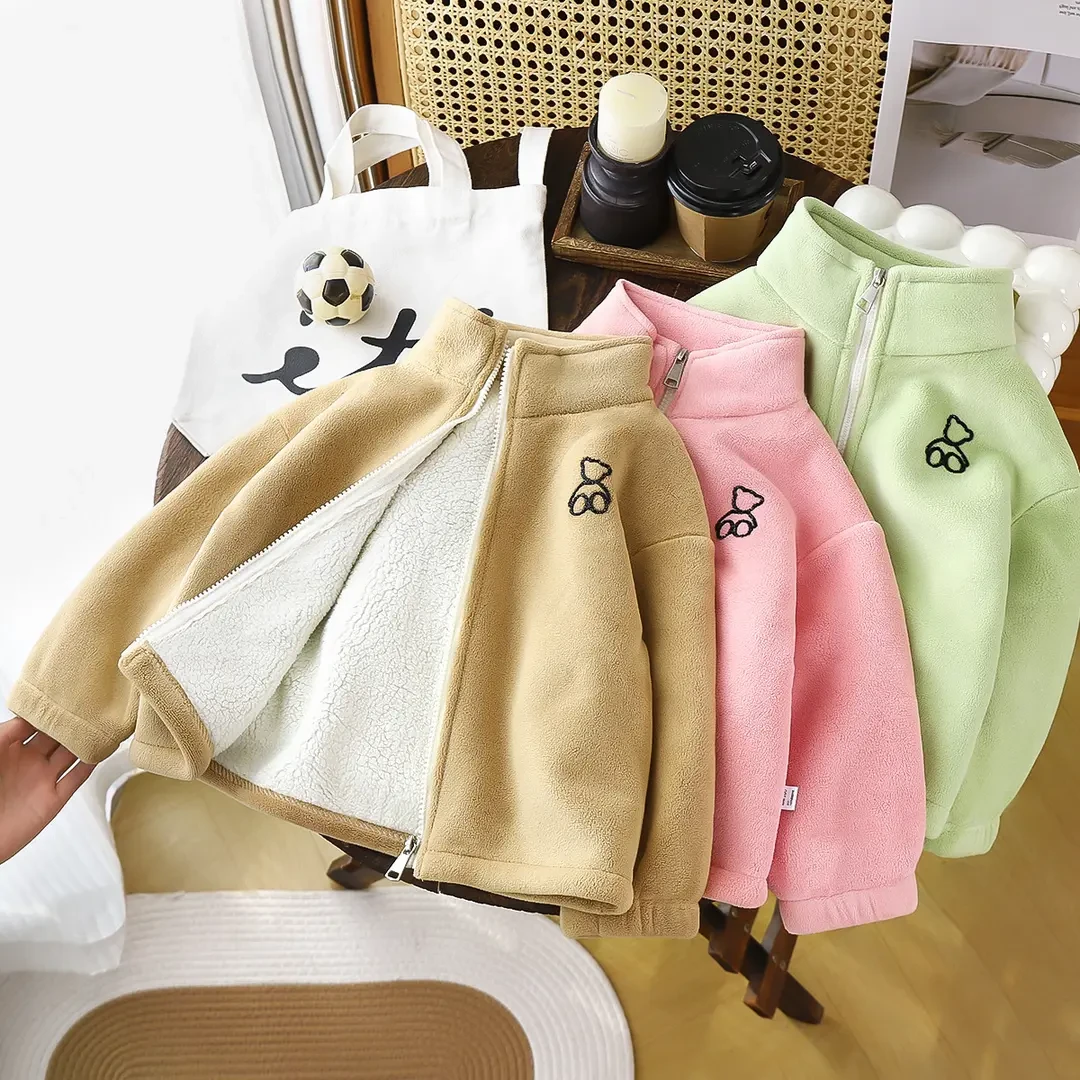 《清仓大促》现货新款2024奥粒绒加厚克加绒加厚烫钻胸花闪闪时尚立