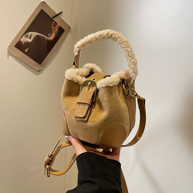 可爱女童宝宝公主手提包网红洋气儿童包包小女孩配饰毛绒斜挎包