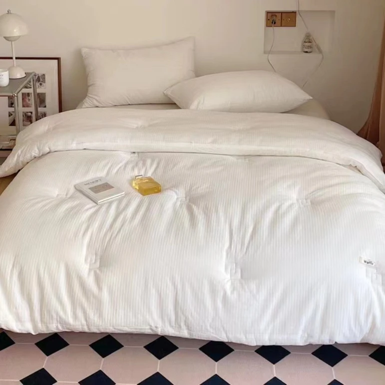 【直小妹】新疆元绒棉花春秋被冬被 全棉被子保暖里外纯棉被芯双人