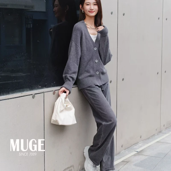 MUGE/慕歌毛衣气质针织时尚休闲宽松秋冬秋季春秋气质针织时尚