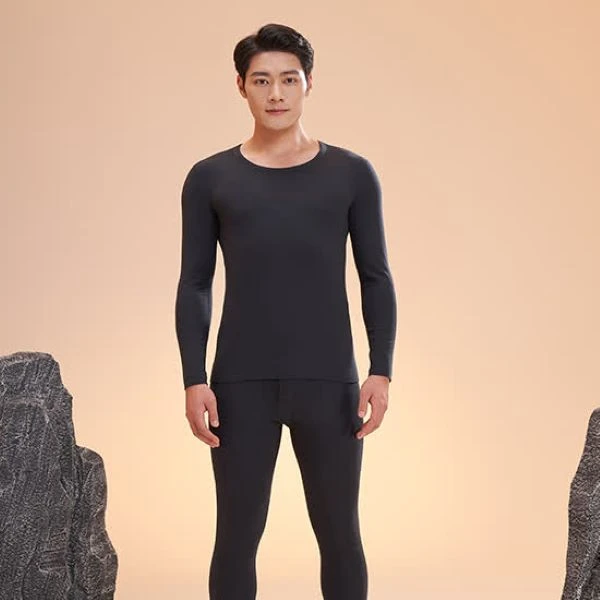 [达人专享]东方购物原趣男士双面绒加厚保暖内衣套装 5色可选德绒