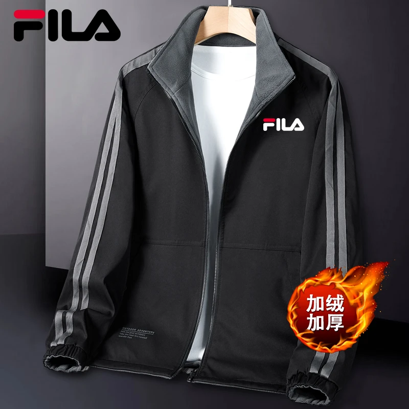 秋冬新款加绒夹克男女同款保暖开衫双面穿夹克外套