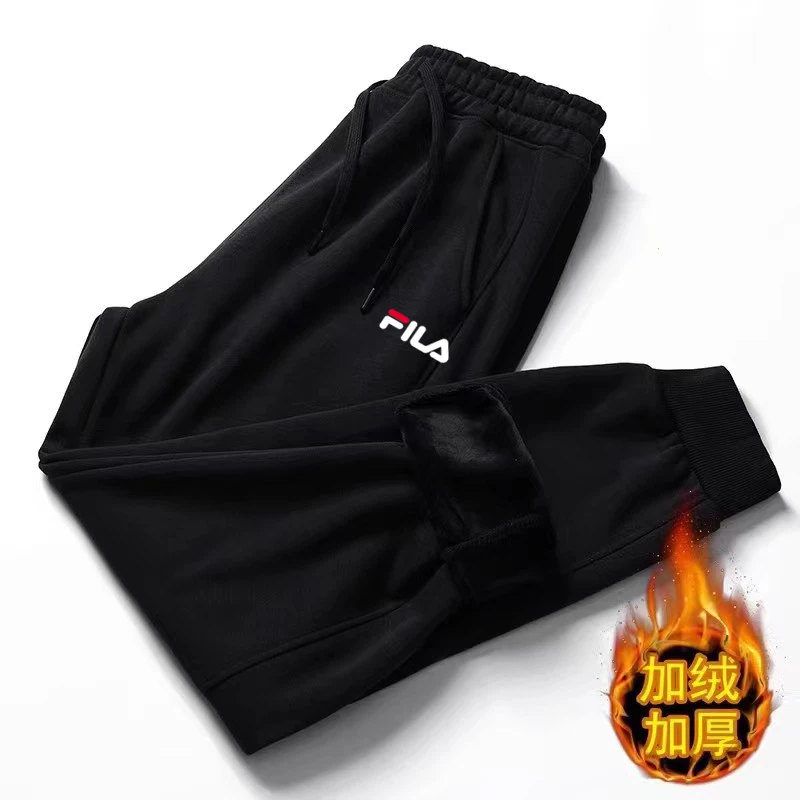 准新品  秋季新款情侣休闲裤加绒男女同款潮运动时尚百搭裤子022