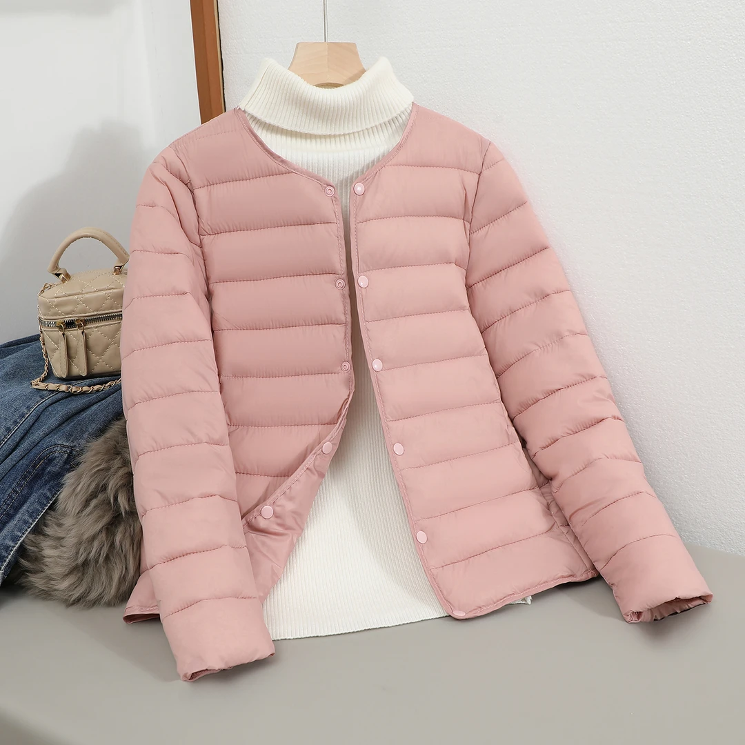 棉袄女短款轻薄保暖内胆2025春秋季女士棉服时尚保暖棉衣女外套