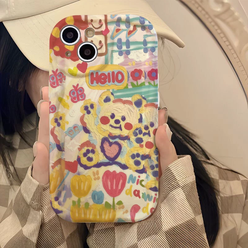 创意个性苹果15iphone14华为vivo小米oppo手机壳卡通全包荣耀软壳