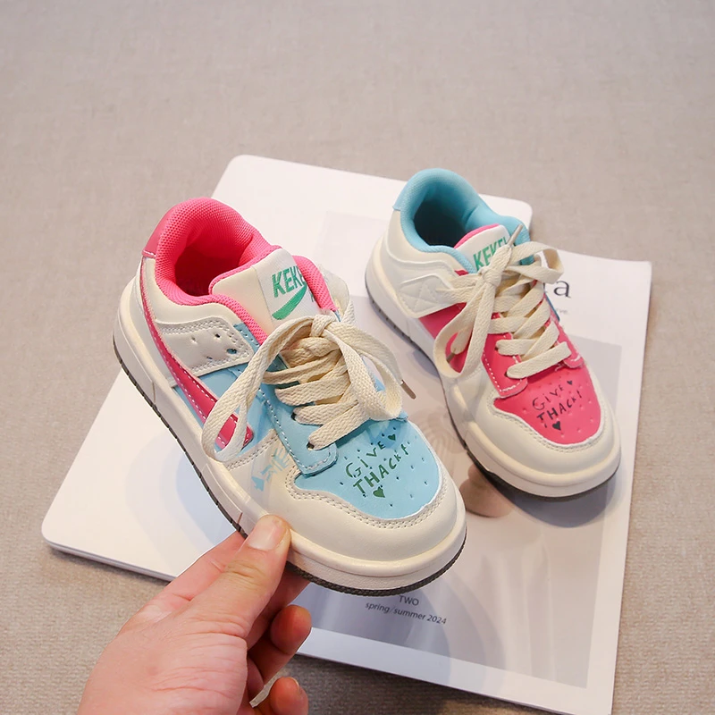 女童鞋子2025春秋款儿童运动鞋中大童透气女童鸳鸯鞋百搭男童板鞋