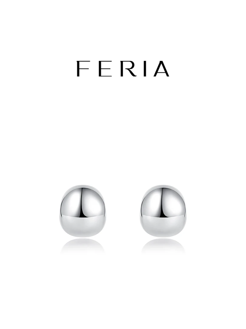 铜合金耳饰 「新品」FERIA-【半弧金属耳环】FE305R007