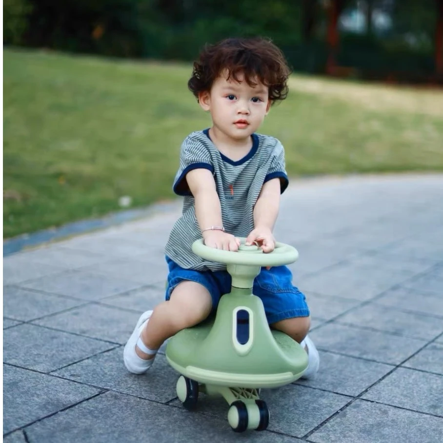 亲子双人儿童扭扭车男女宝贝1-3-5-10岁音乐灯光万向静音轮防侧翻