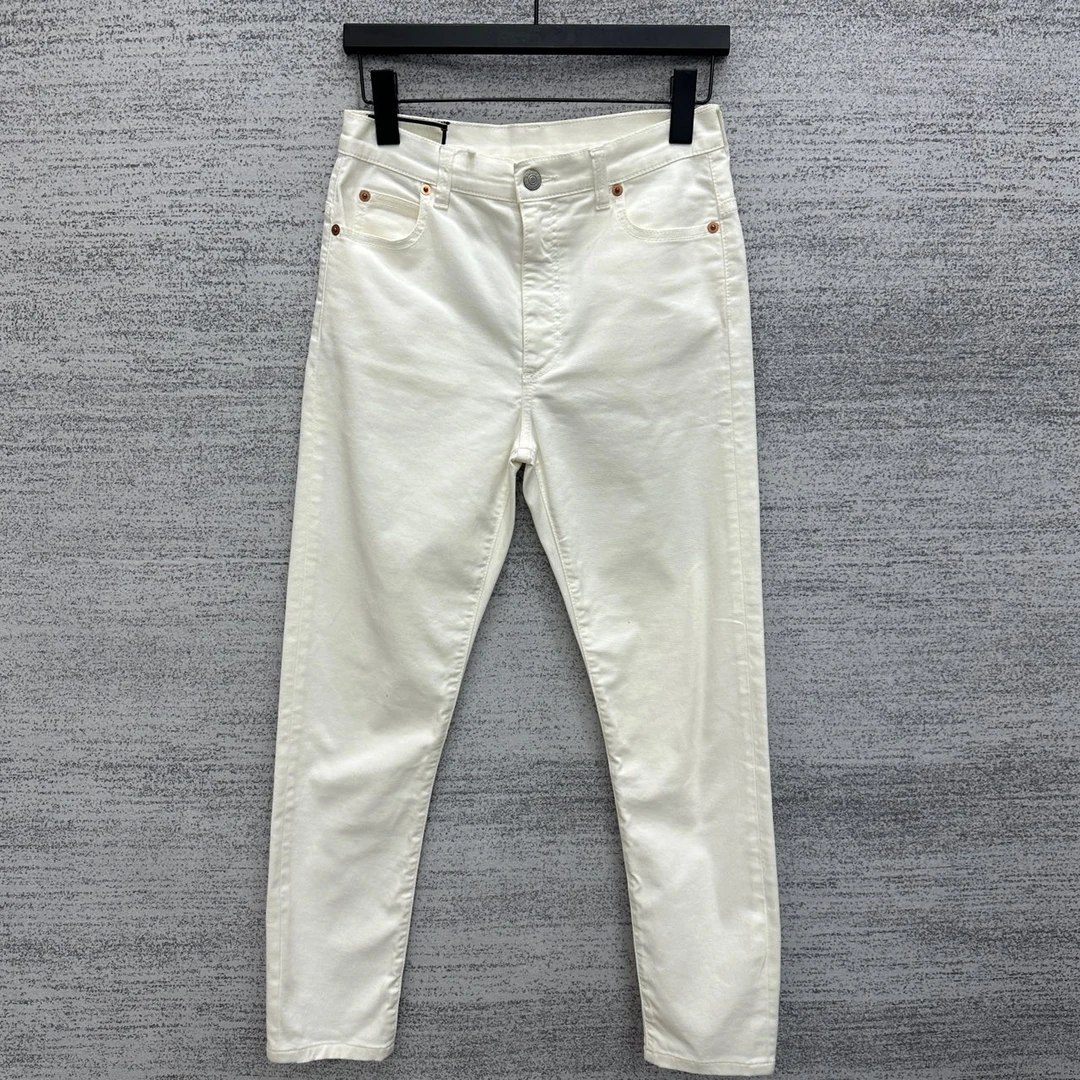 古驰/GUCCI 白色长裤/尺码26/98新