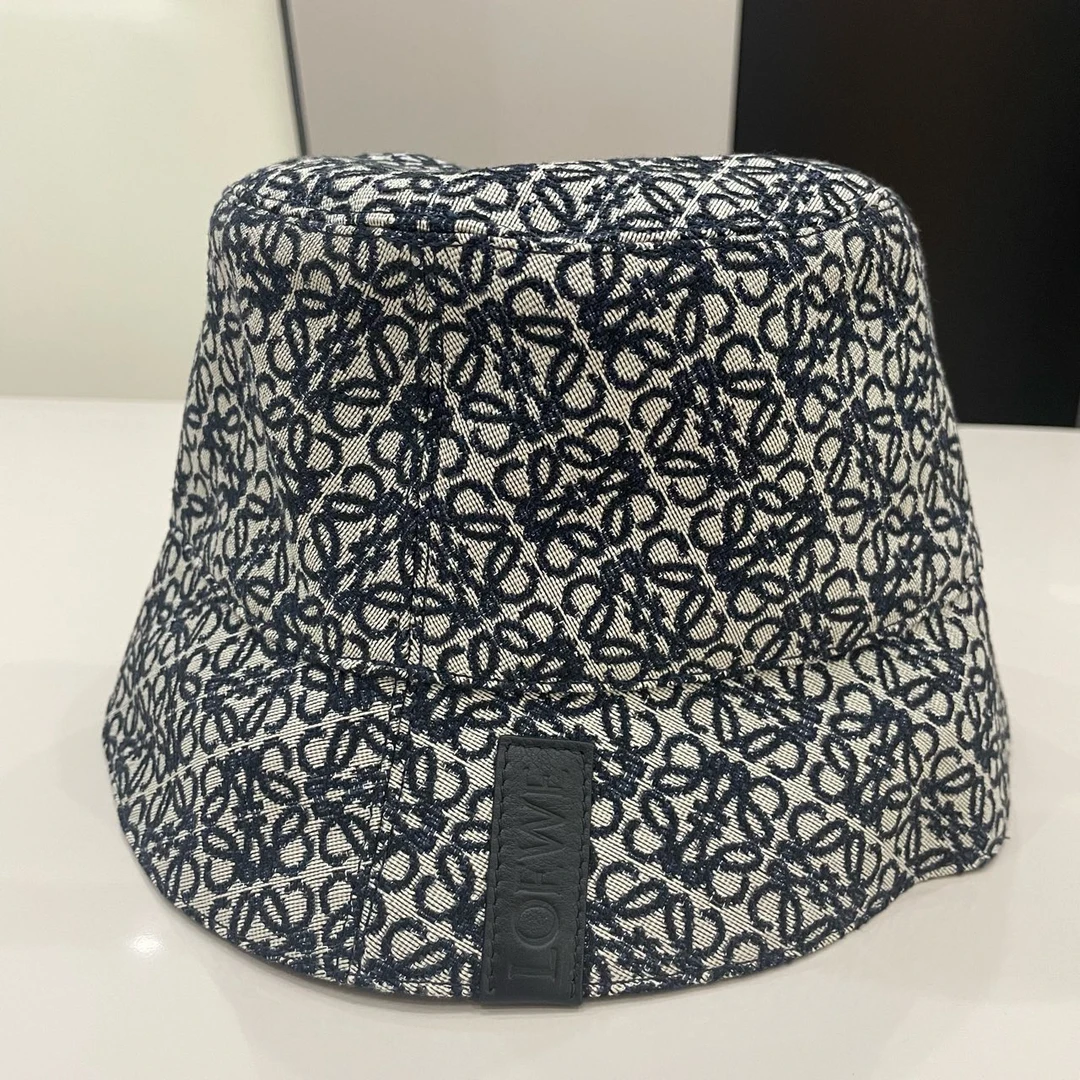 罗意威/LOEWE/黑白 Logo 印花双面渔夫帽/尺码60