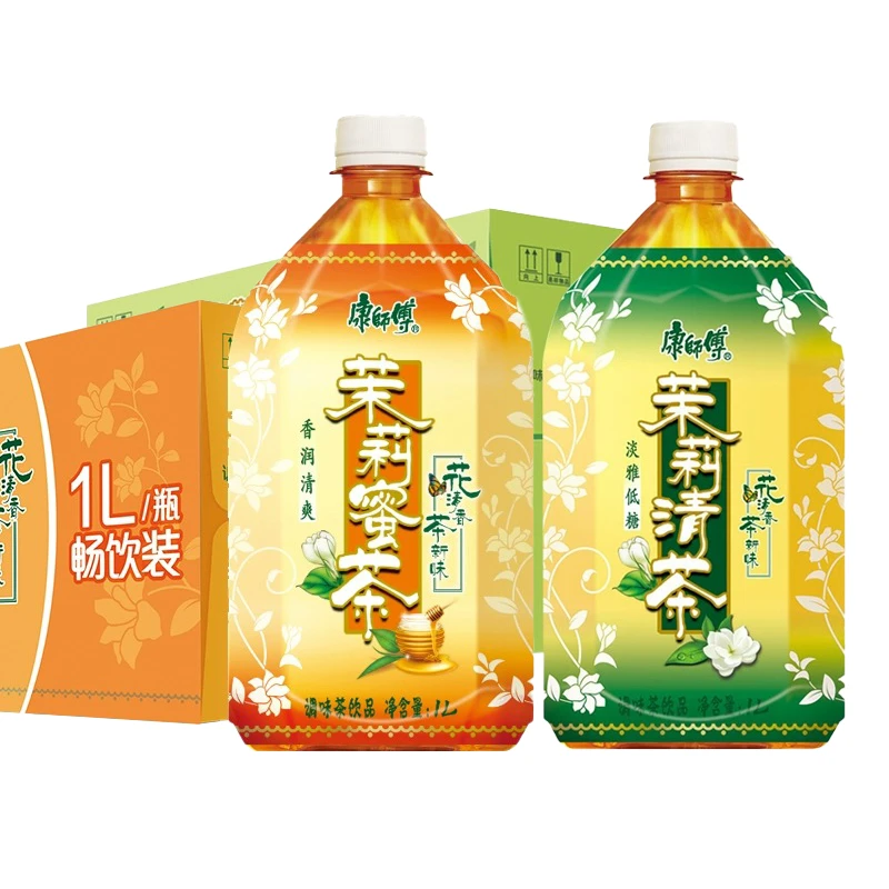 康师傅茉莉蜜茶茉莉清茶1L*12瓶整箱茶饮料清润香醇茉莉味饮料