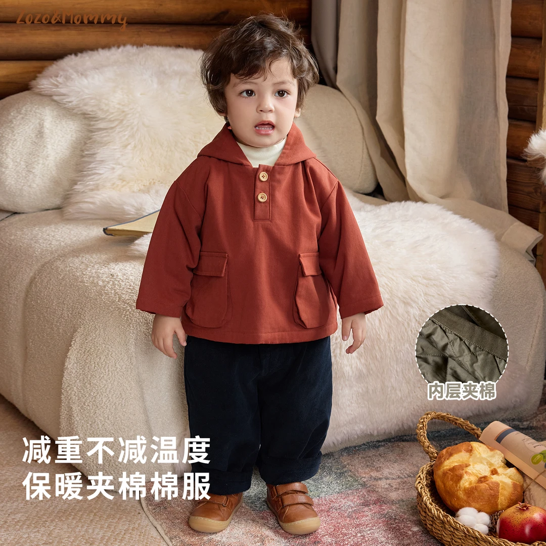 【福利款】【温暖小欧包】冬季婴幼童保暖连帽棉服
