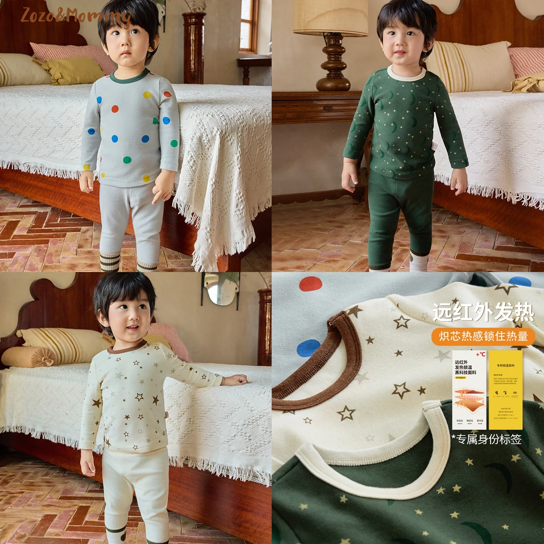 【温暖暴击】秋冬婴幼童印花保暖家居套装