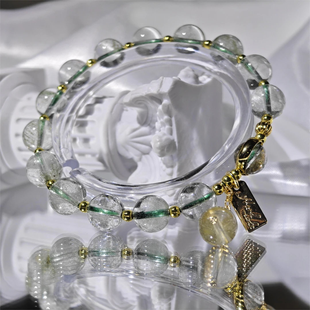 《空洺》天然绿幽灵925银小众设计款简约森系G05