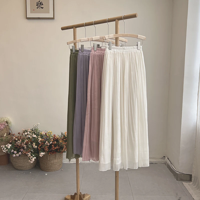 3399《微风拂柳》原创时尚夏日新中式穿搭半裙复古长裙高腰半身裙