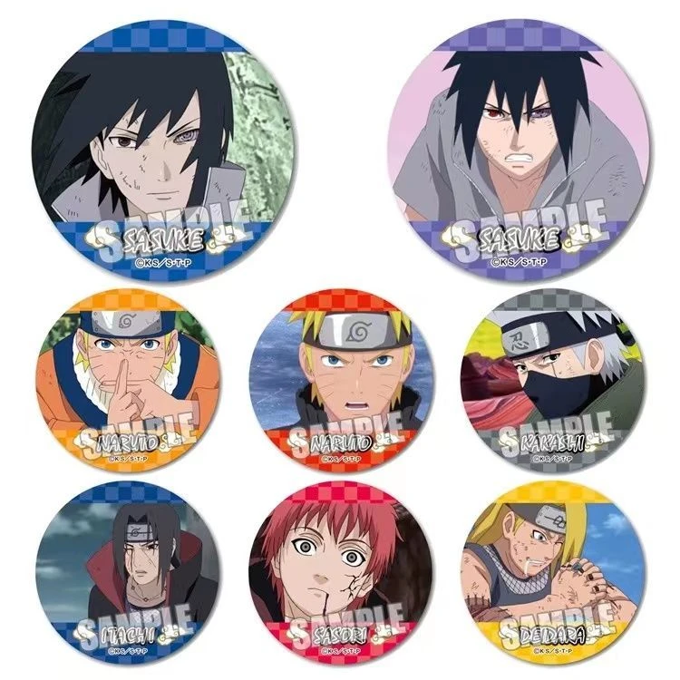 现货包邮 日谷正版 火影忍者 疾风传 NARUTO 场面写吧唧 徽章